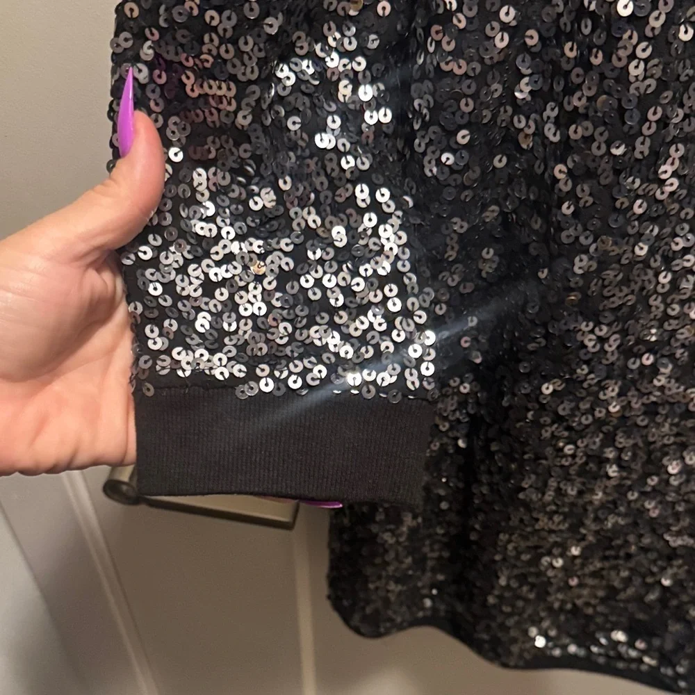 🆕Free People Long Sleeve Sequin Backless Dress. L. NWOT!💥 - Picture 4 of 7